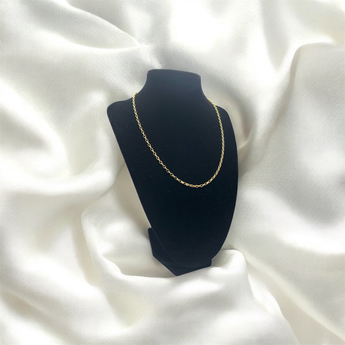 9ct Gold Hallow Diamond Cut Belcher